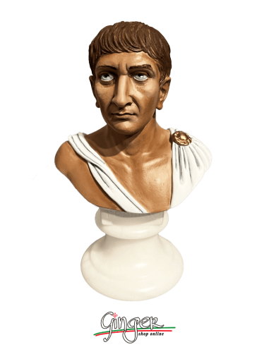 Roman Emperor - Traianus - bust 5.9 in. (15 cm) - Hand painted