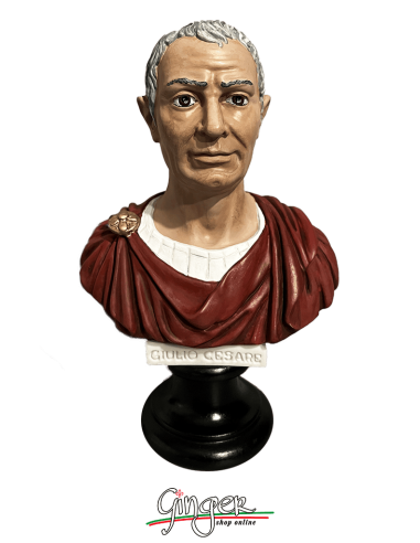 Imperatori Romani - Gaio Giulio Cesare - busto 16 cm - dipinto a mano