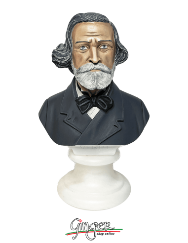 Giuseppe Verdi - bust 5.9 in. (15 cm) - hand painted