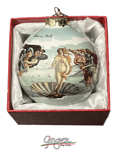 Christmas Ornaments: "The Birth of Venus" by Botticelli - 80 mm (3.14")