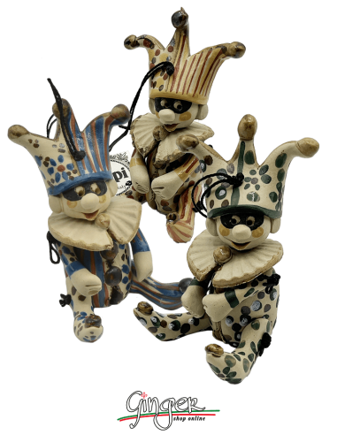 "i Pupi": Italian Masks - 7 cm (2.76") - Jolly