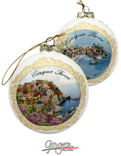 "New" Christmas Ornaments - Cinque Terre - 80 mm (3.15")