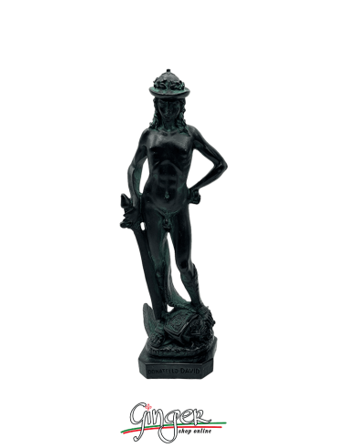 David by Donatello - 9.4 in. (24 cm) or 11.0 in. (28 cm) - aged bronze color