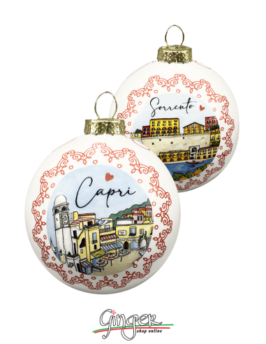 "New" Christmas Ornaments - Cities of Italy: Capri and Sorrento - 80 mm (3.14")