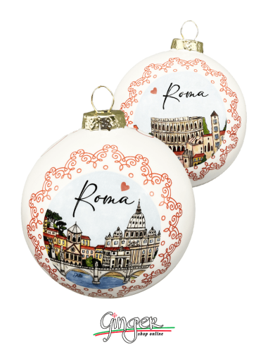 "New" Christmas Ornaments - Cities of Italy: Rome - 80 mm (3.14")