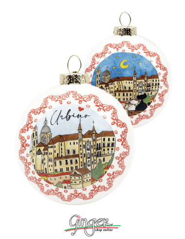 "New" Christmas Ornaments - Cities of Italy: Urbino - 80 mm (3.14")