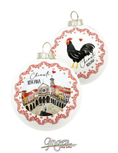 "New" Christmas Ornaments - Cities of Italy: Tuscany Chianti - 80 mm (3.14")